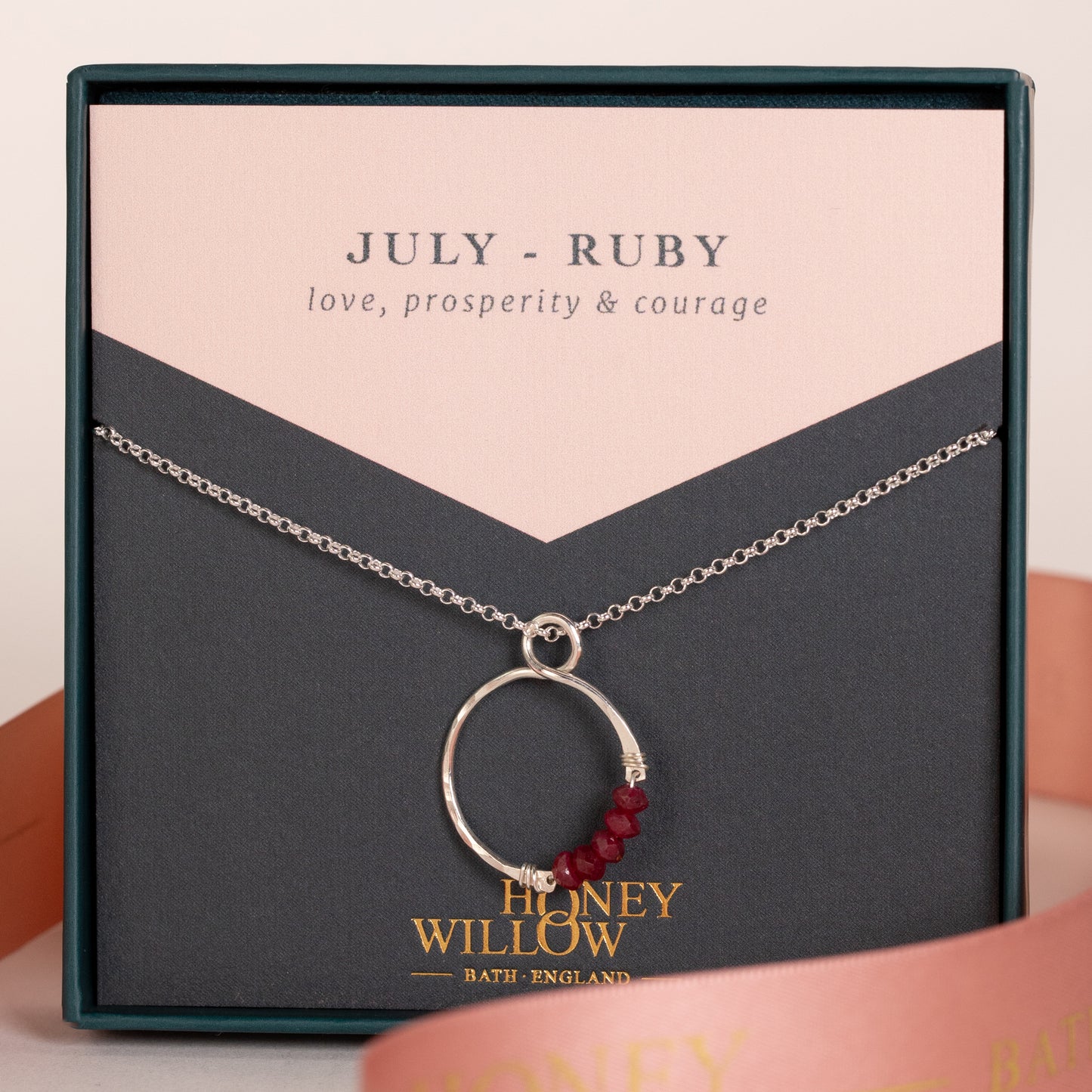 july birthstone necklace