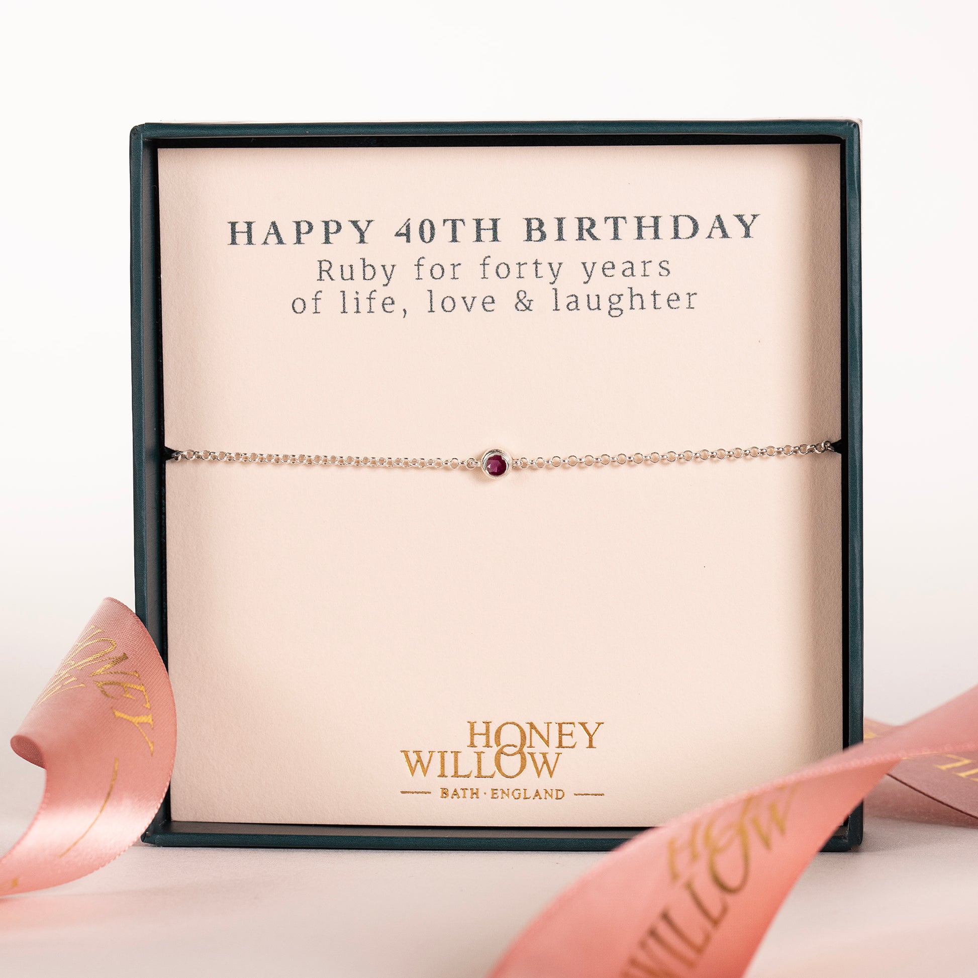 40th birthday bracelet