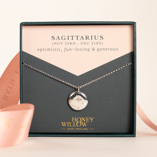 Sagittarius Constellation Necklace - Lab Grown Diamonds & Silver
