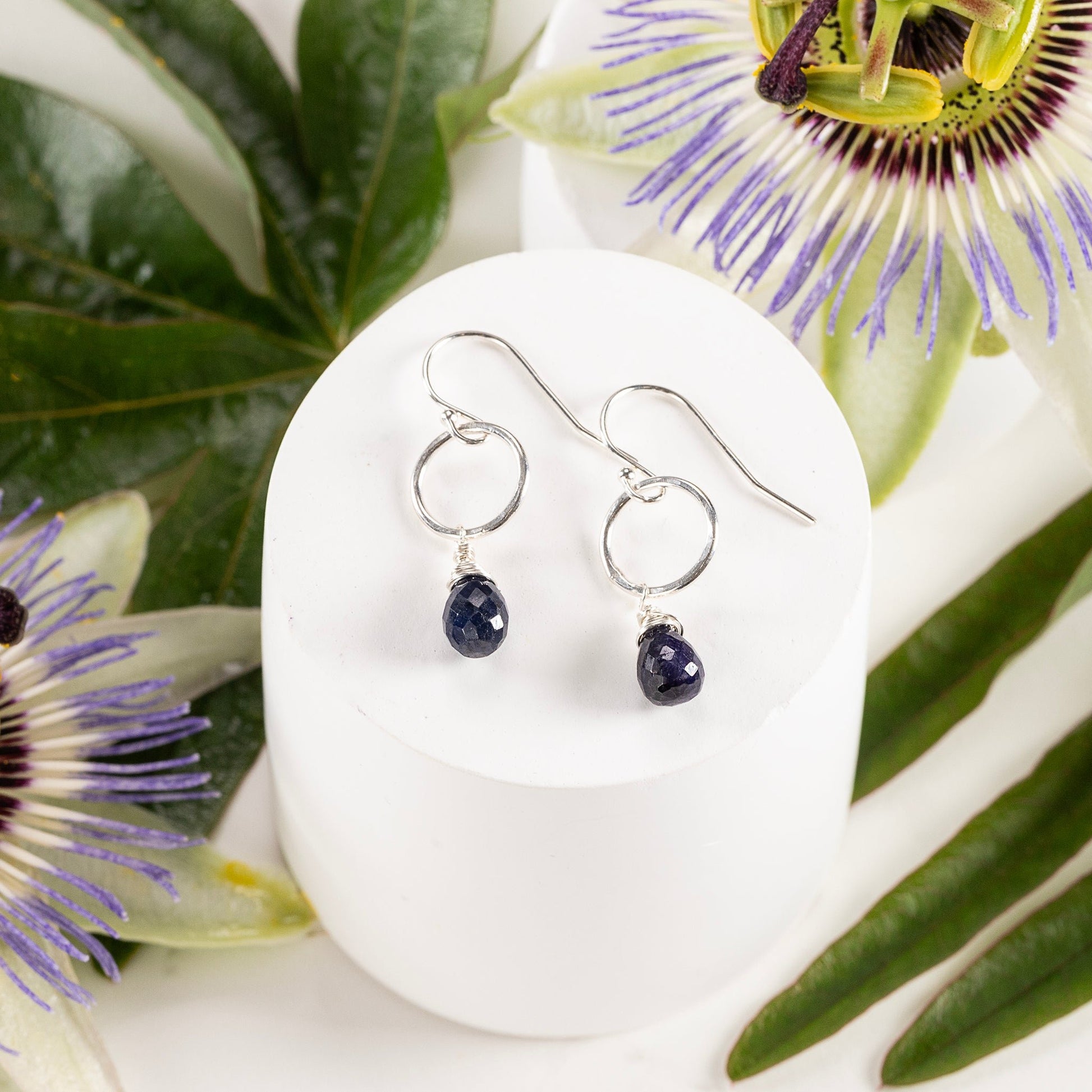 sapphire earrings