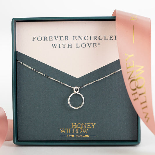 Petite Infinity Necklace - Forever Encircled With Love - Silver