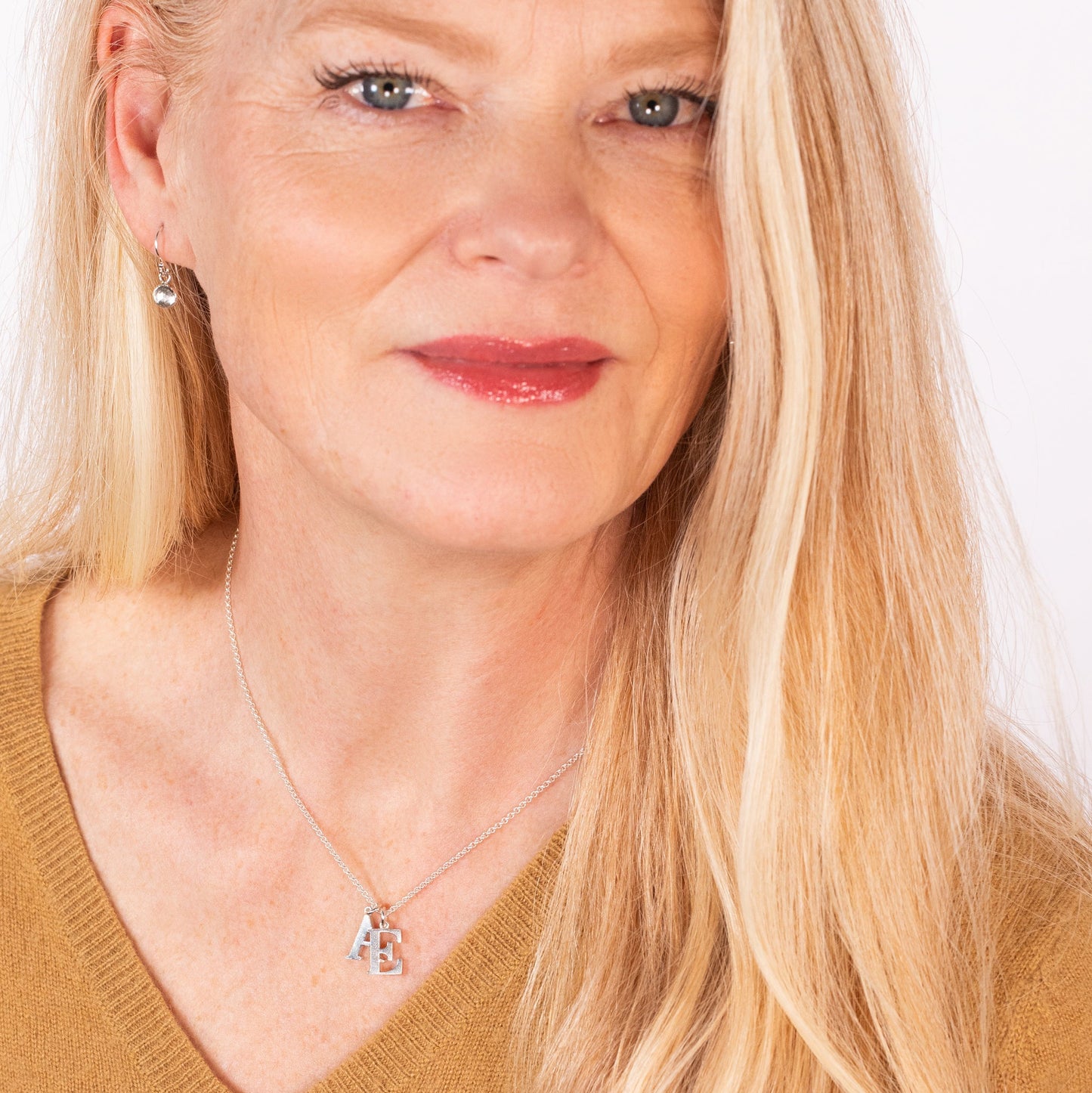 double initial necklace