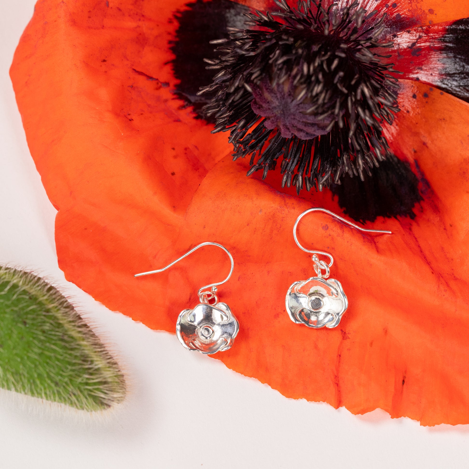 poppy earrings