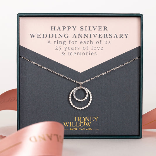 silver wedding anniversary gift