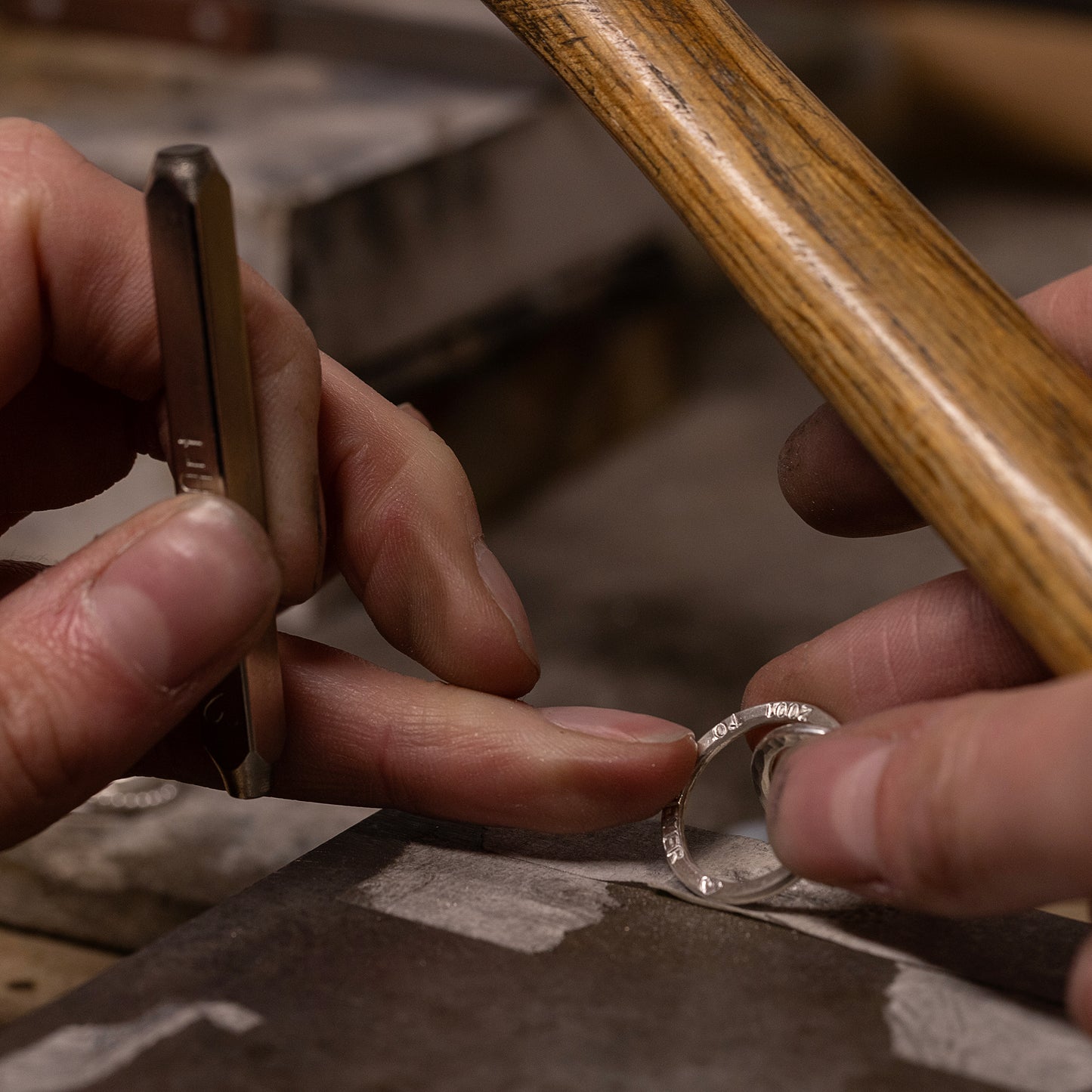 Personalised Family Name Necklace - 3 Links for 3 Loved Ones - Silver