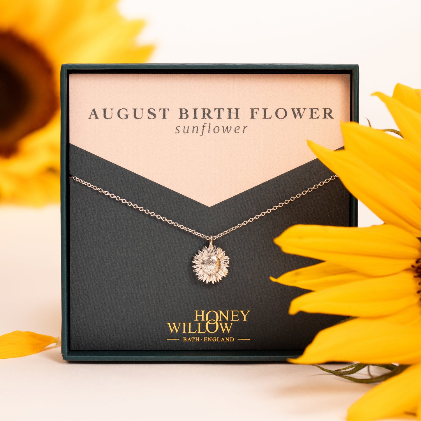 August birth flower necklace