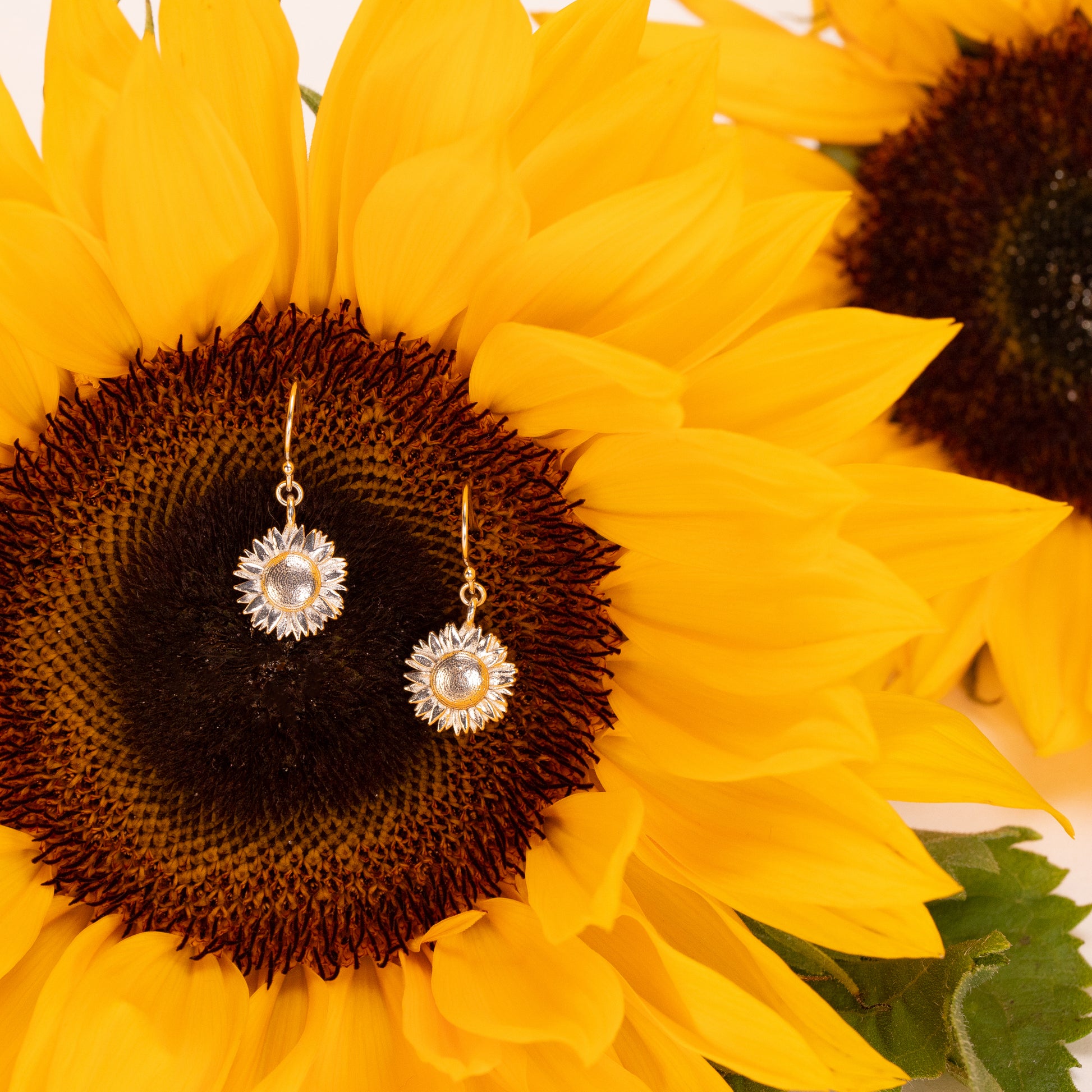 sunflower earrings