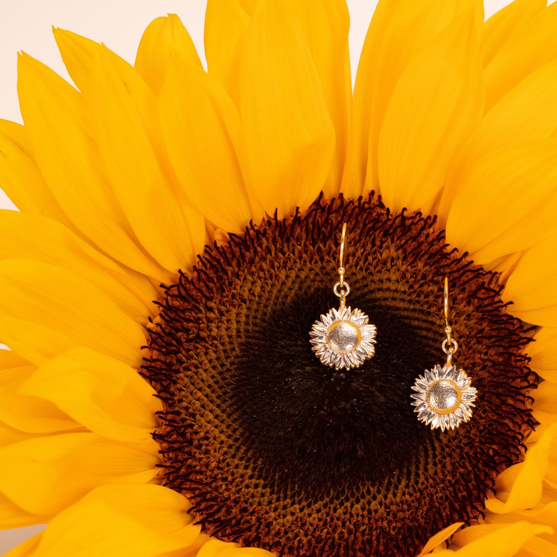 sunflower earrings