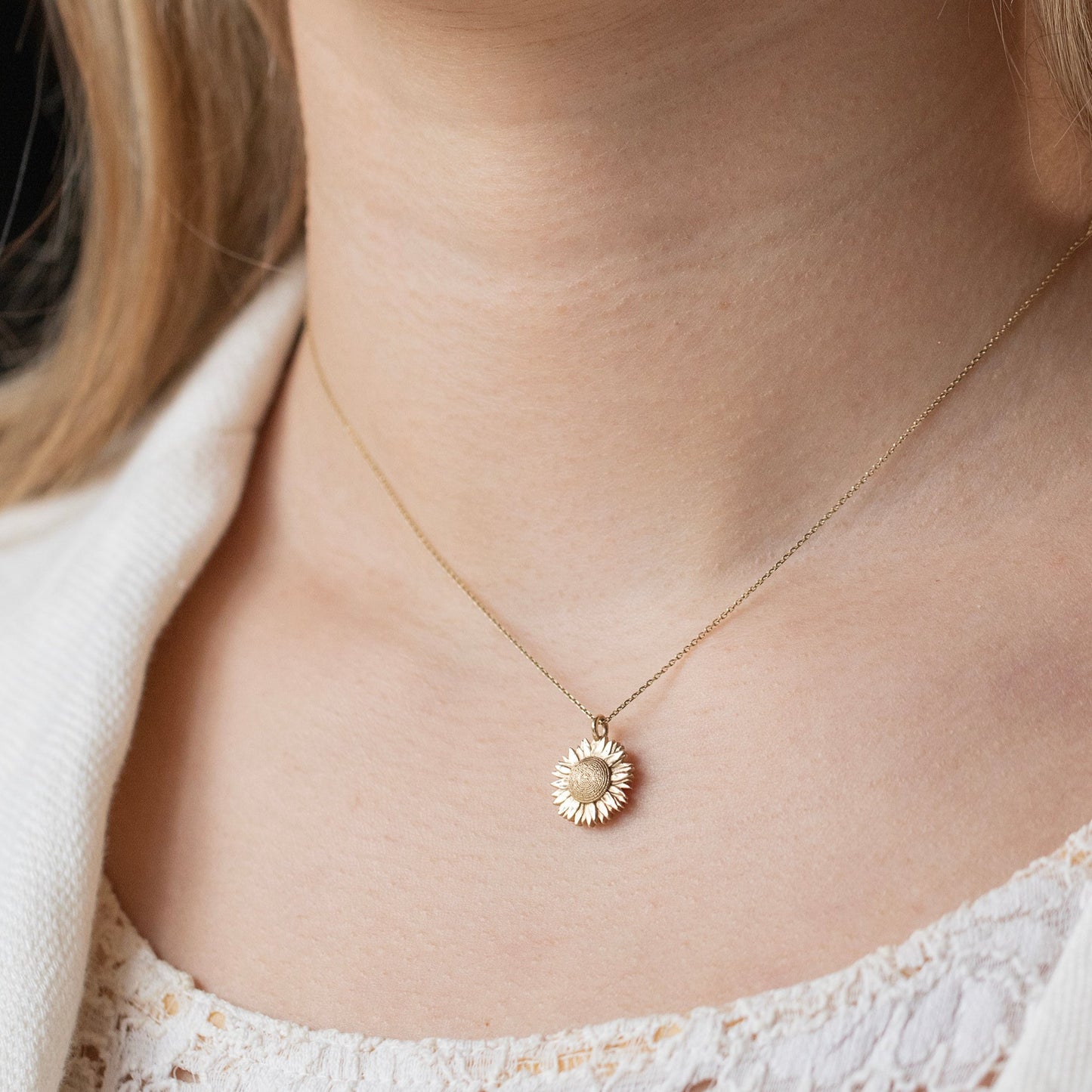 sunflower necklace