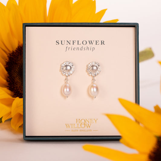 sunflower earrings