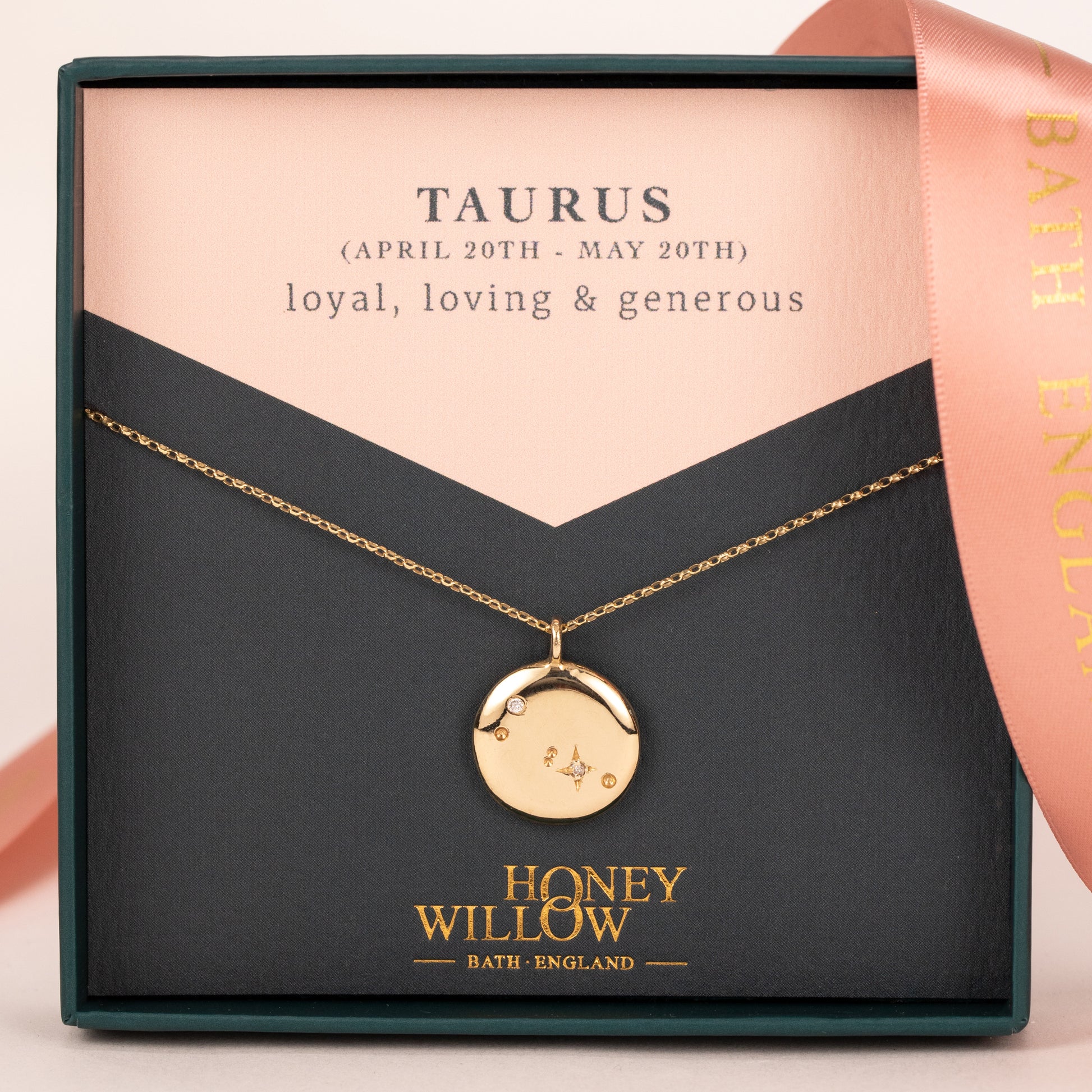 Taurus Constellation Necklace Lab-Grown Diamonds 9kt Gold