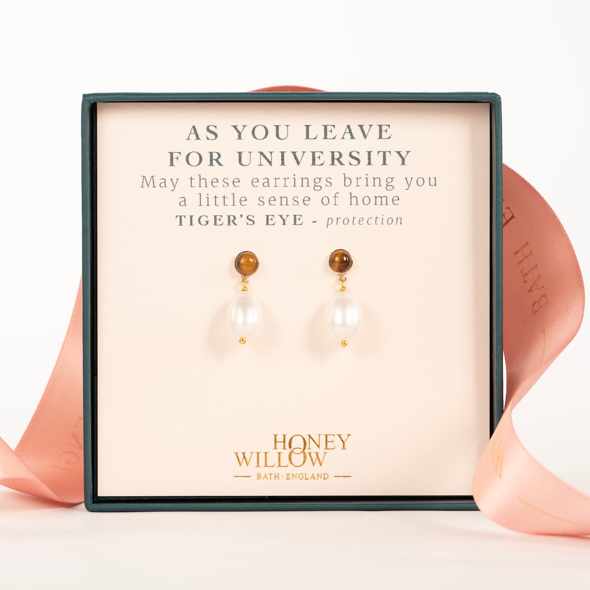 tigers eye earrings
