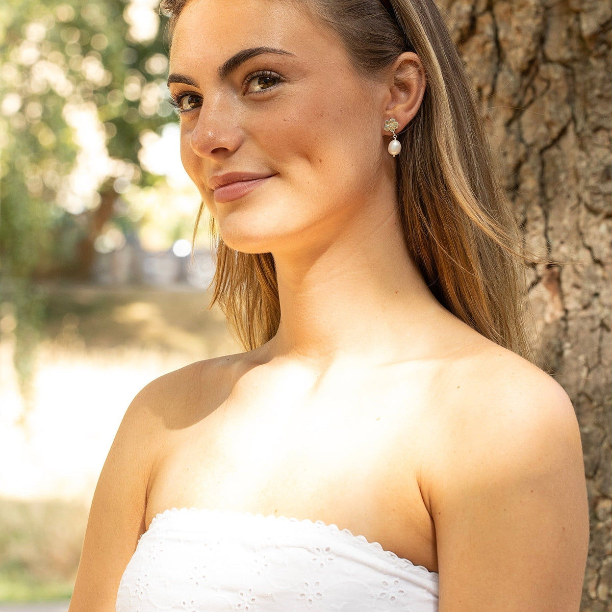windflower earrings for bride
