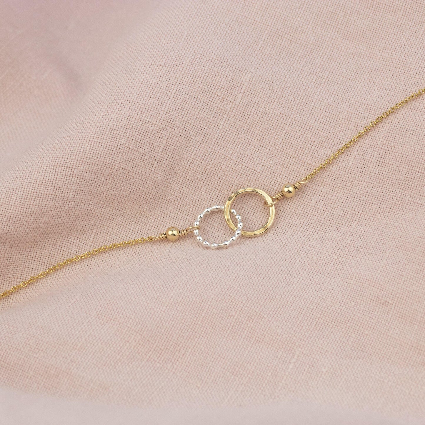 Love Knot Bracelet - Linked for a Lifetime - Silver & Gold