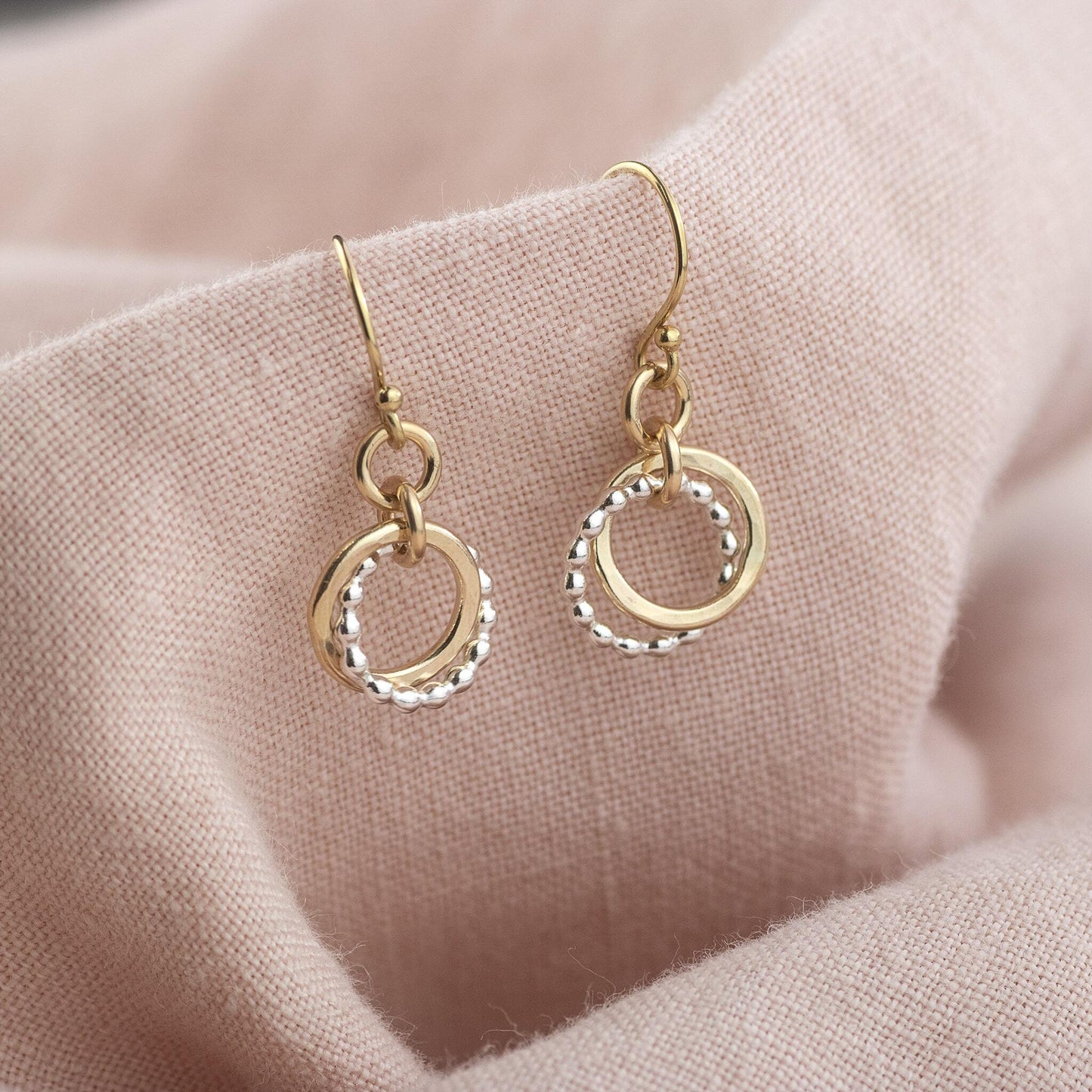 Gift for Sister - 2 Links for 2 Sisters - Love Knot Earrings