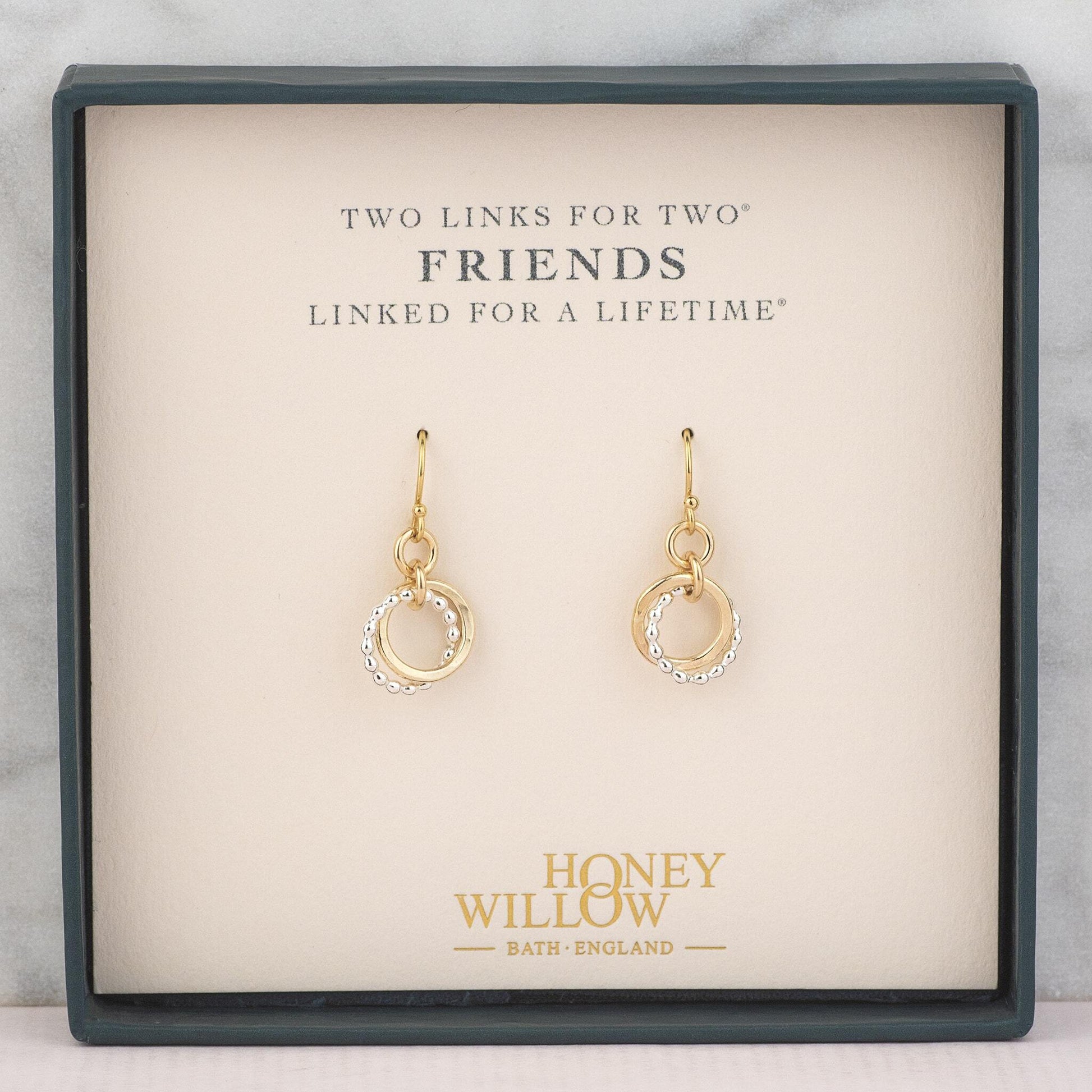 Friendship Earrings - 2 Links for 2 Friends - Love Knot Earrings