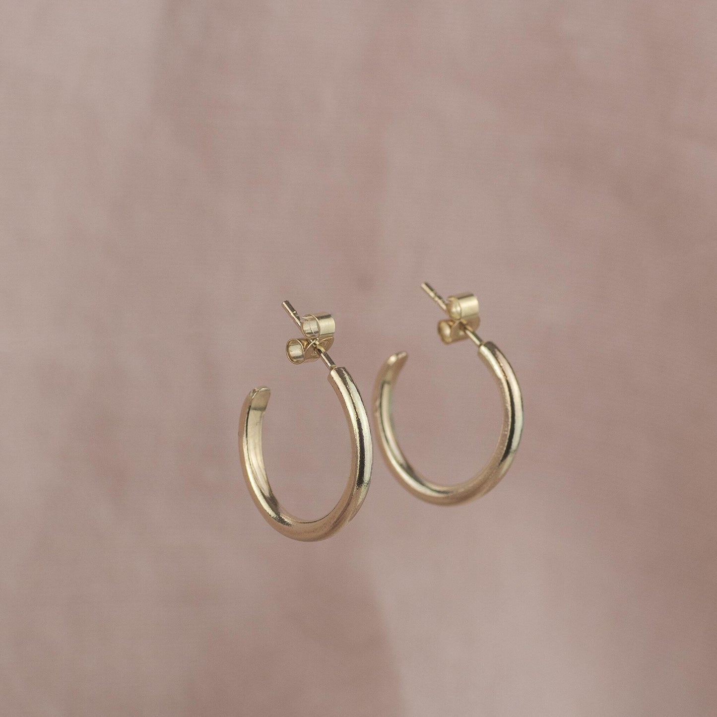9kt Gold Extra Petite Hoops - 1.5cm