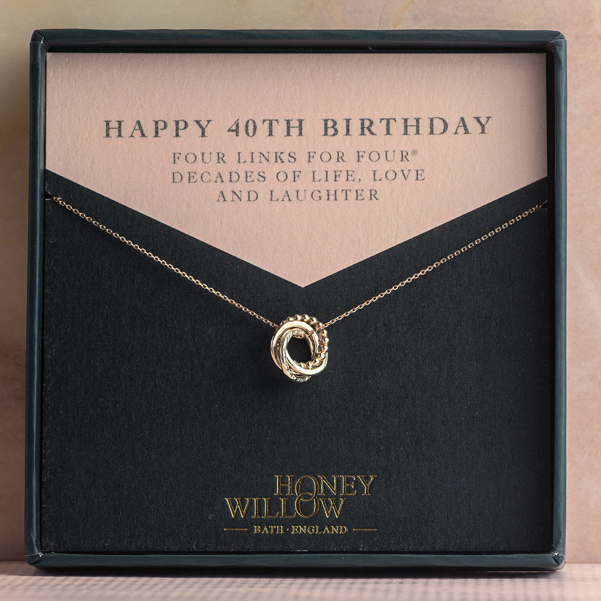 Daughter's 40th Birthday Necklace Gift With Message Card, To My Daught –  Glow Archives