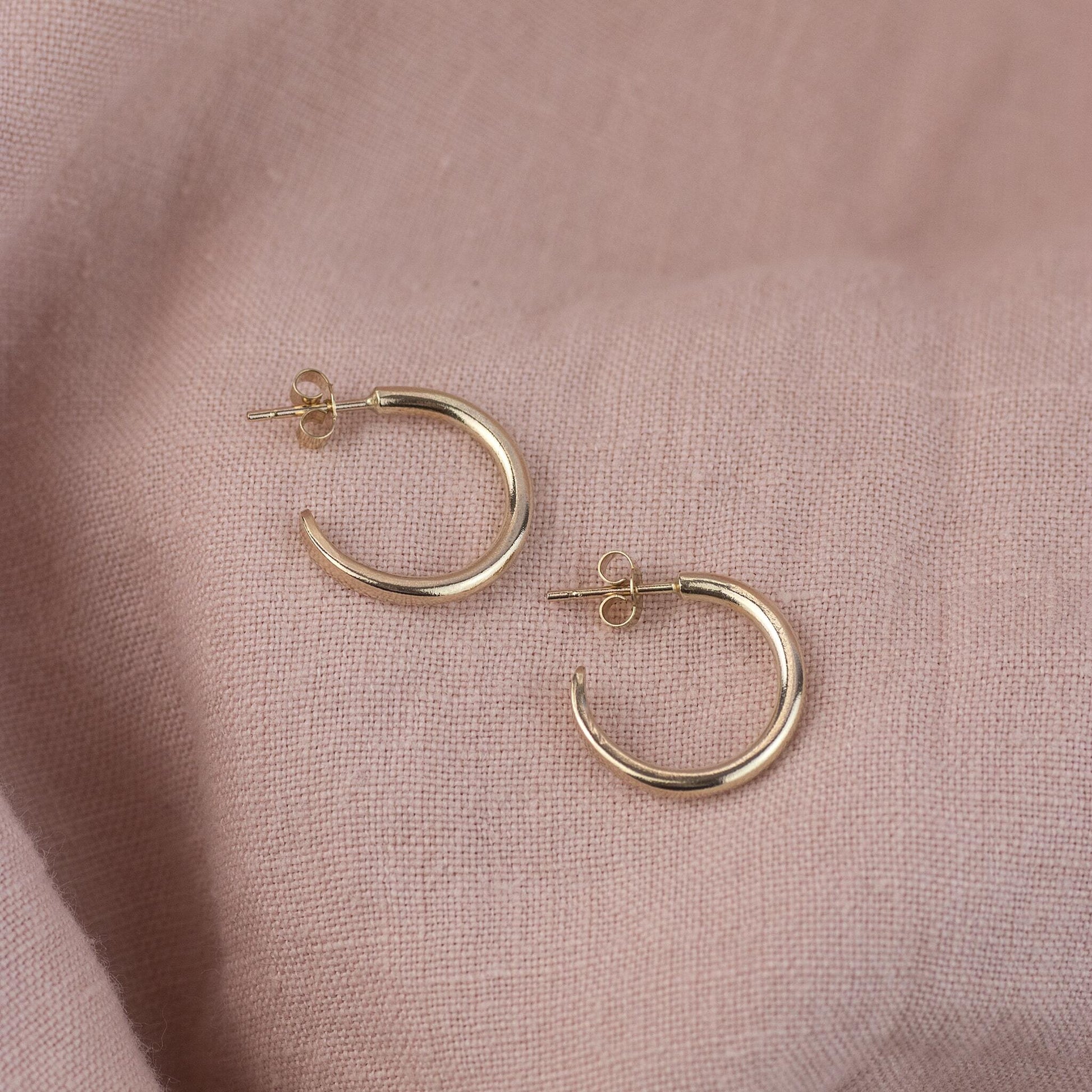 9kt Gold Extra Petite Hoops - 1.5cm