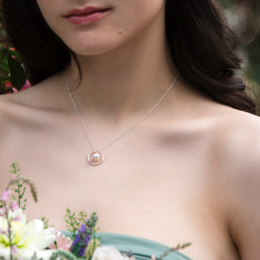 Pearl Circle Bridesmaid Necklace