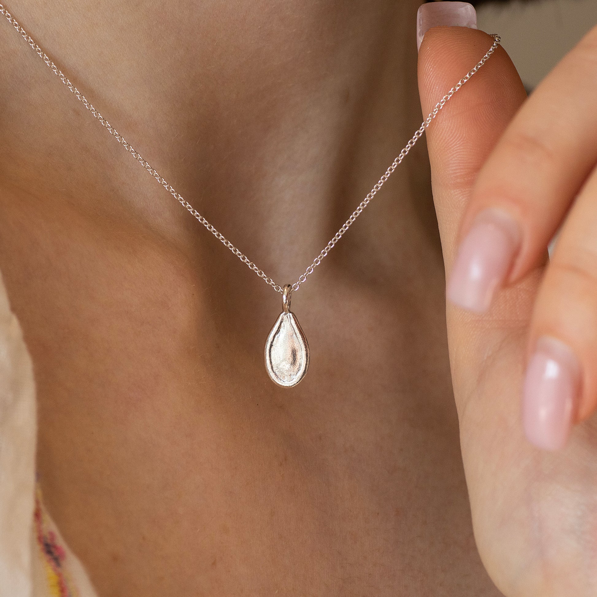 Silver Seed Necklace