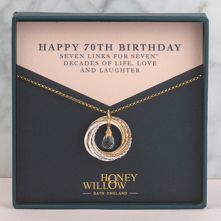 70th Birthday Jewellery – Honey Willow - Handmade Jewellery