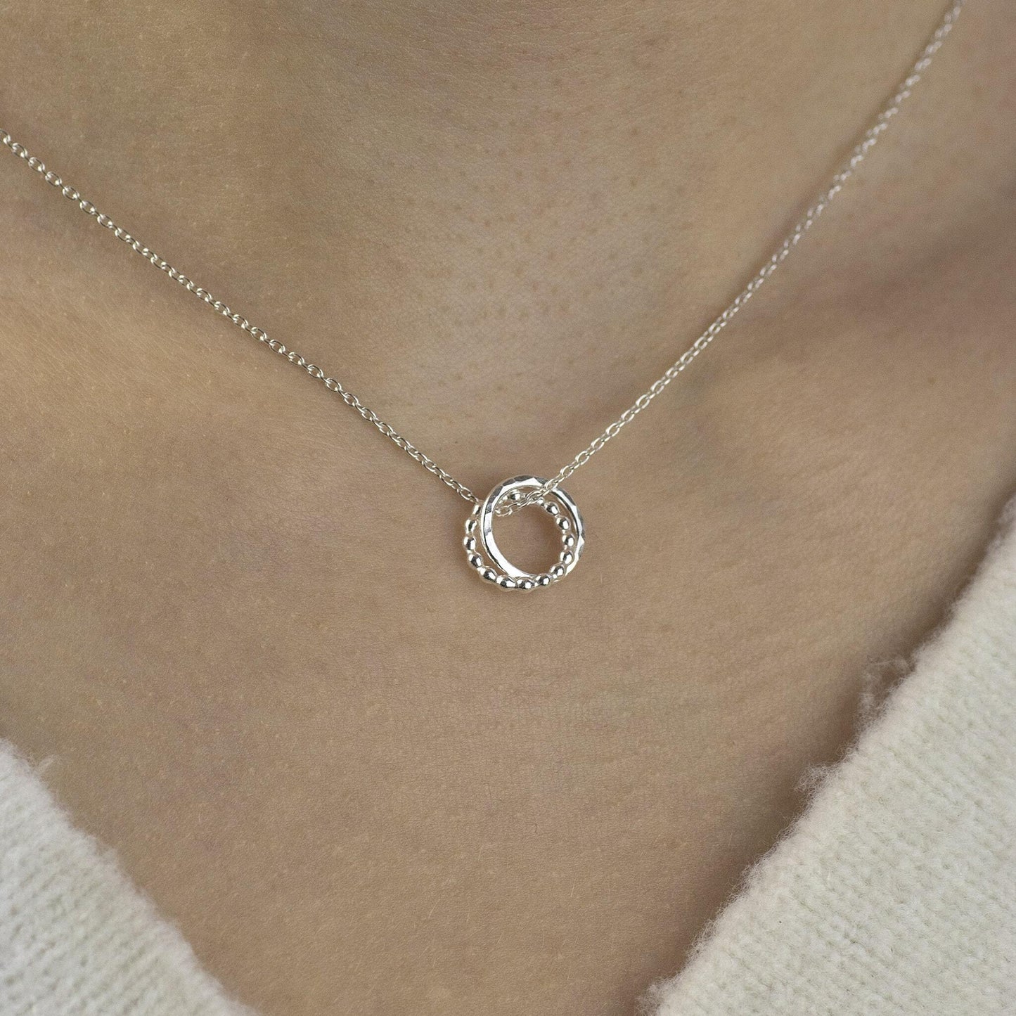 Friends Necklace - Gift for Friend - Silver Love Knot Necklace