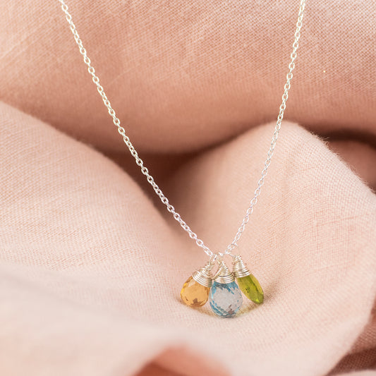 Family Birthstone Necklace - Birthstones for Loved Ones