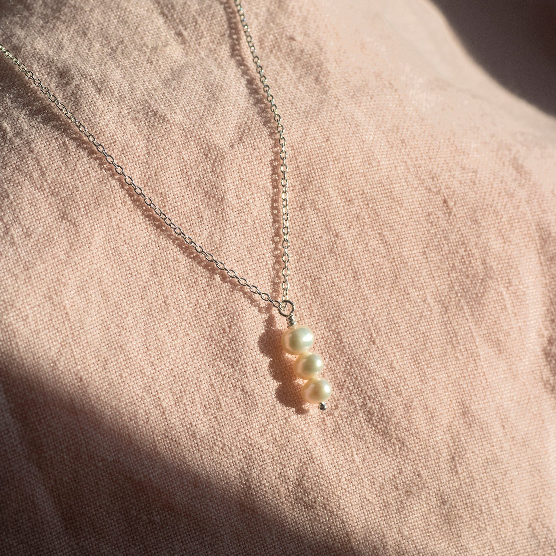 30th Birthday Necklace - A Pearl For Each Decade