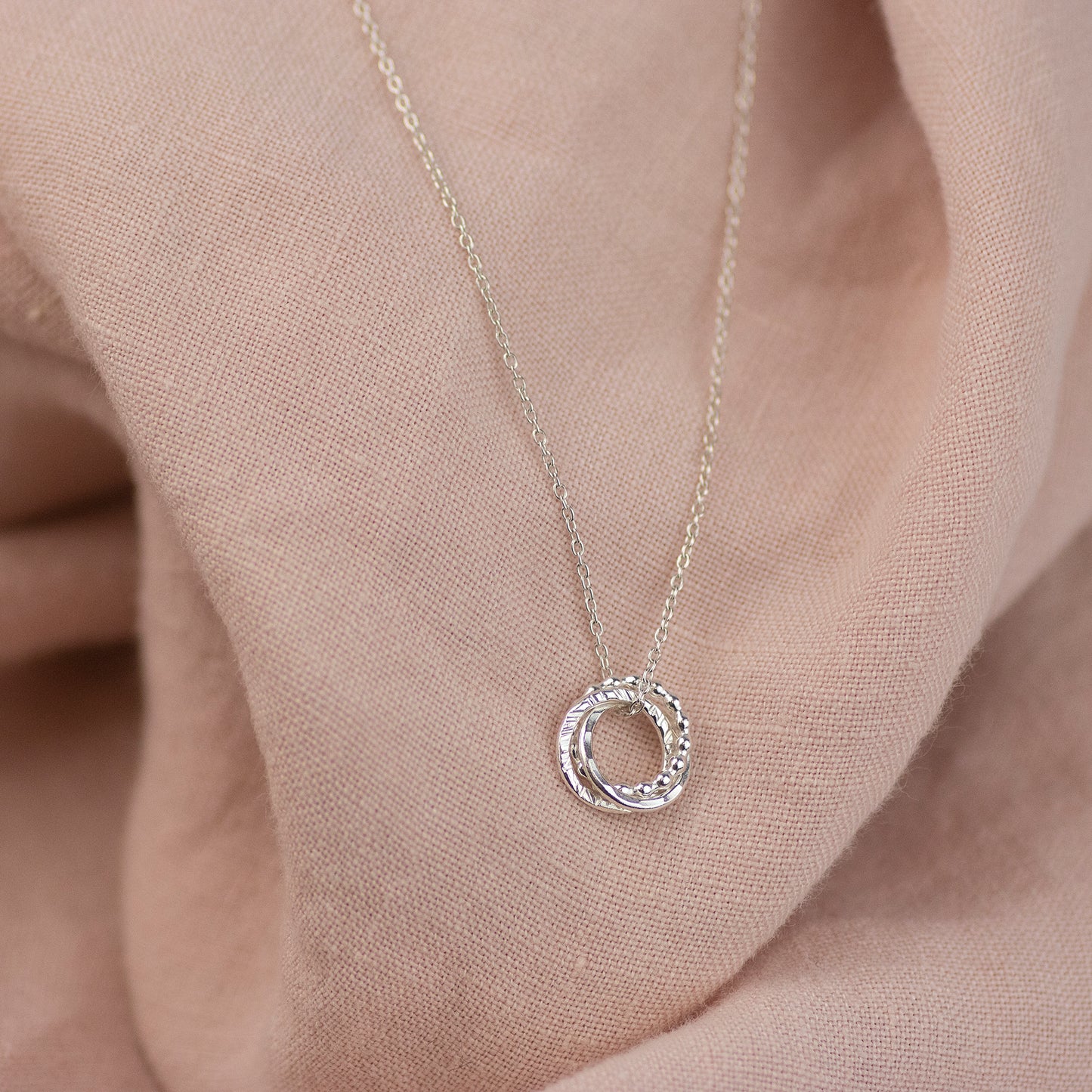 Gift for Mum To Be - Silver Love Knot Necklace