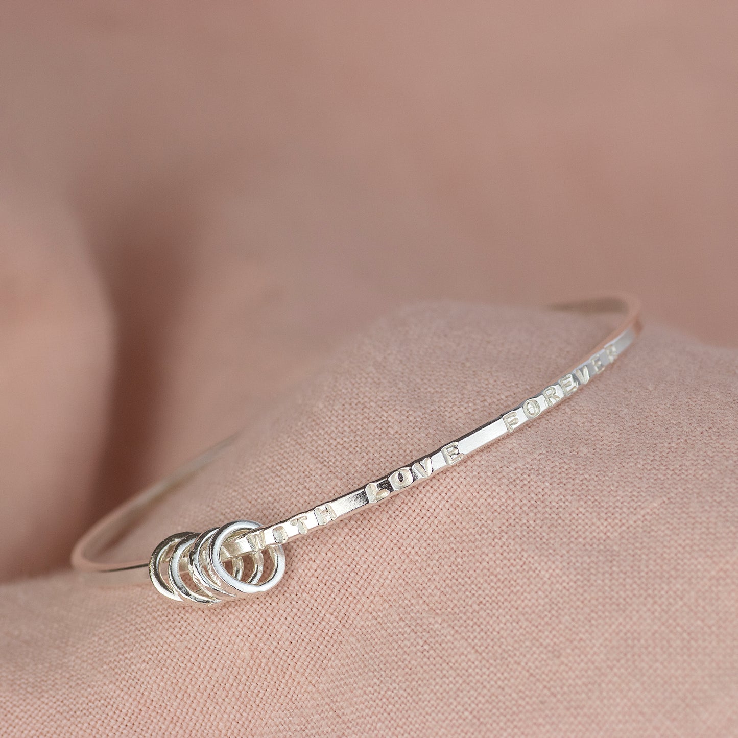 Personalised 40th Birthday Silver Bracelet - 4 Links for 4 Decades