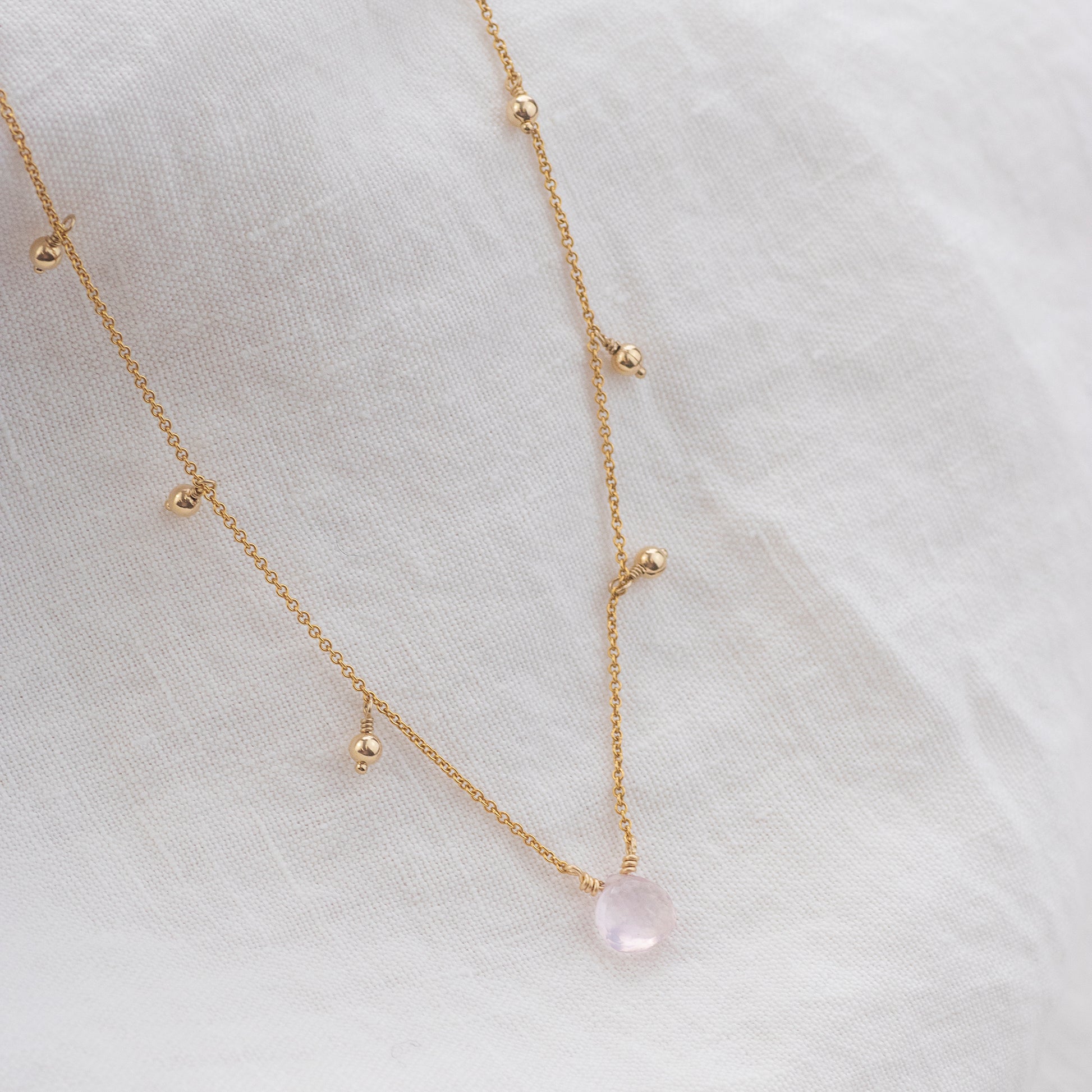 Rose Quartz Necklace - Unconditional love, Compassion & Calm