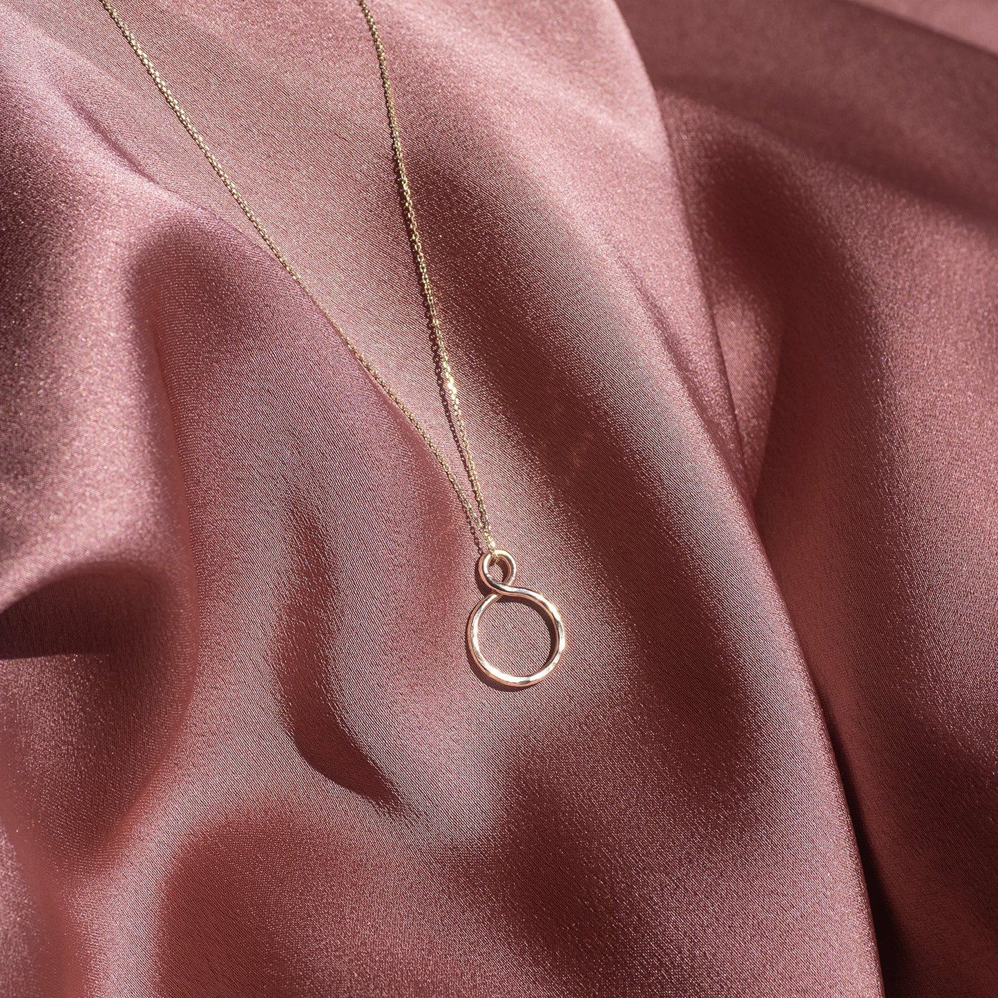 18th Birthday Gift - Petite Infinity Necklace - 9kt Gold