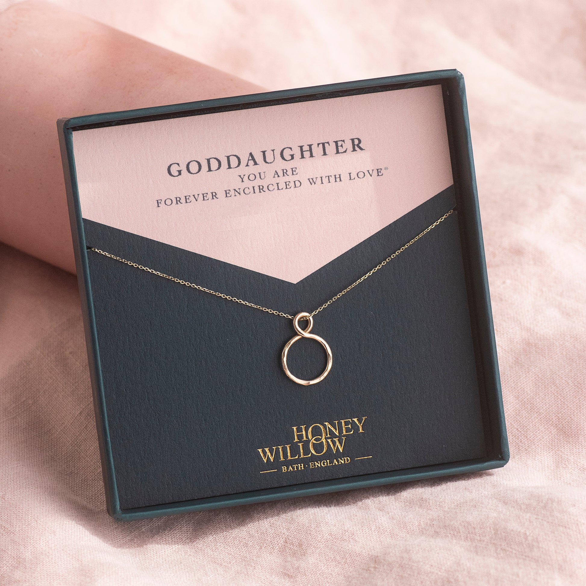 Gift for Goddaughter - Petite Infinity Necklace - 9kt Gold