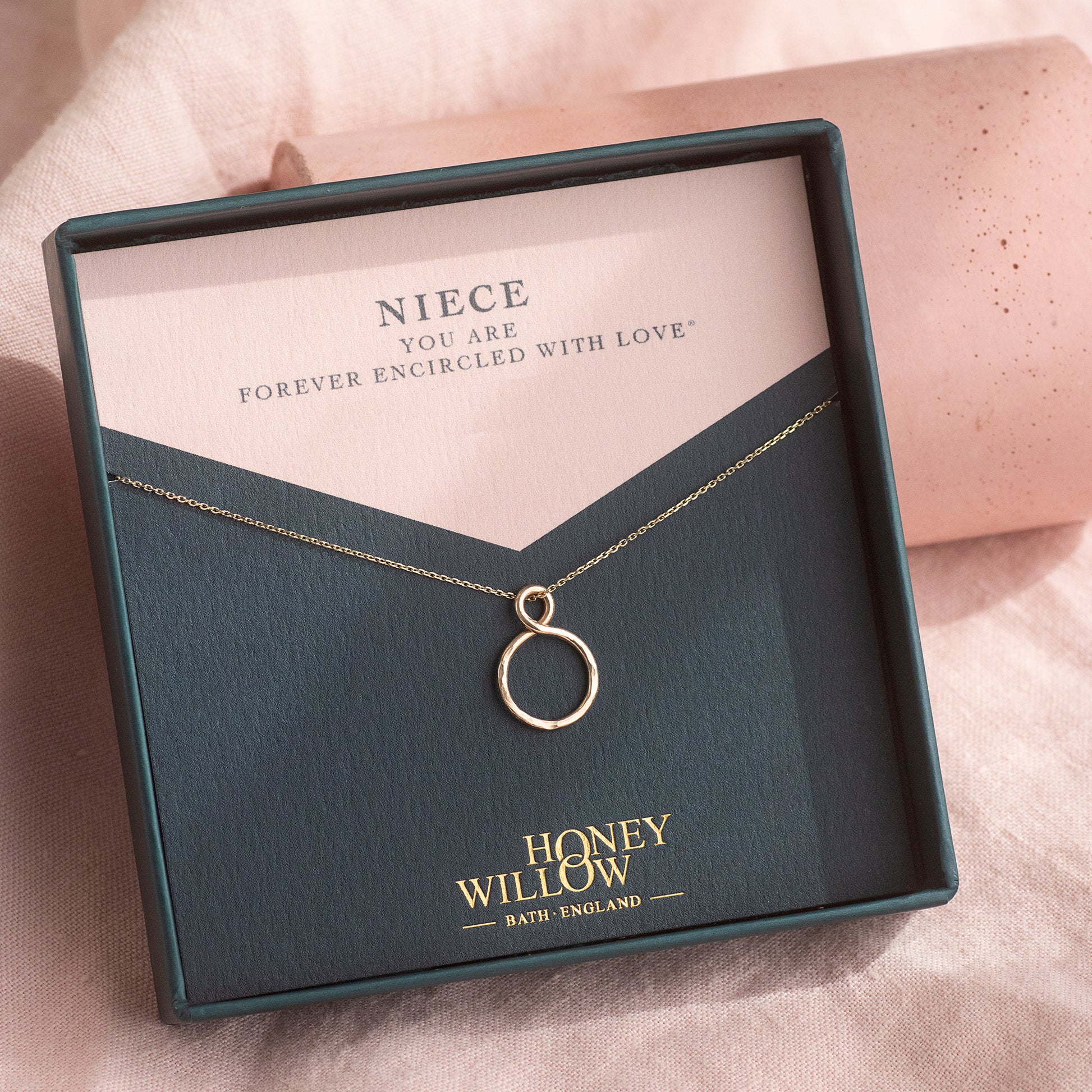 Gift for Niece - Petite Infinity Necklace - 9kt Gold