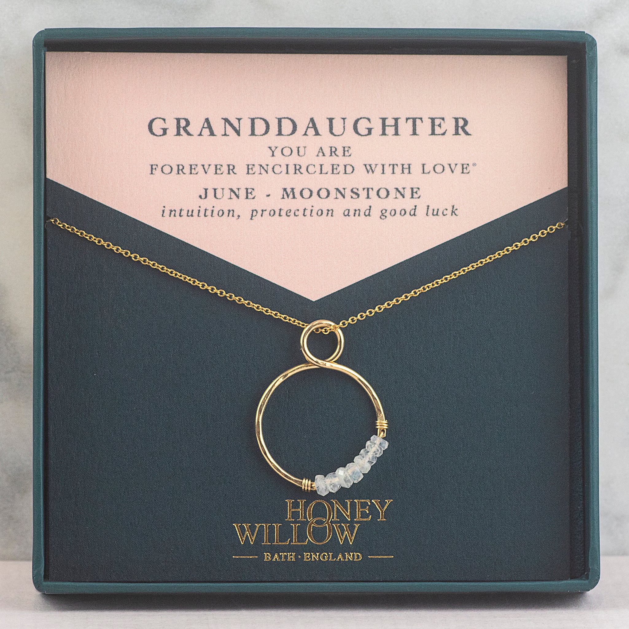 Birthstone necklace for deals granddaughter