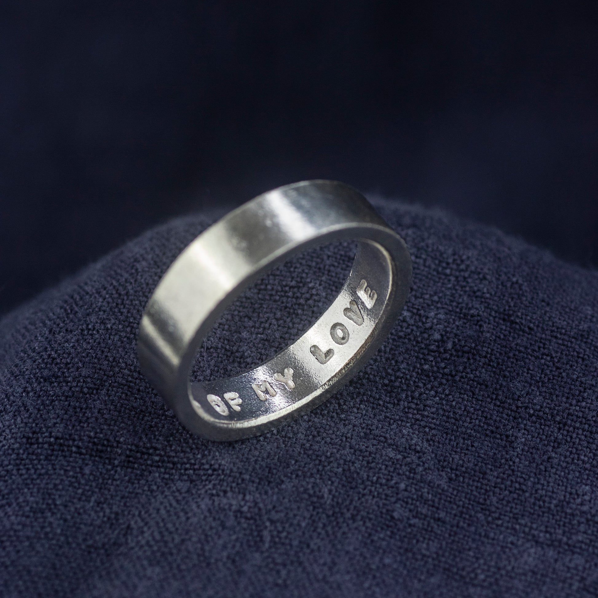 Men's Personalised Ring - Hand-stamped
