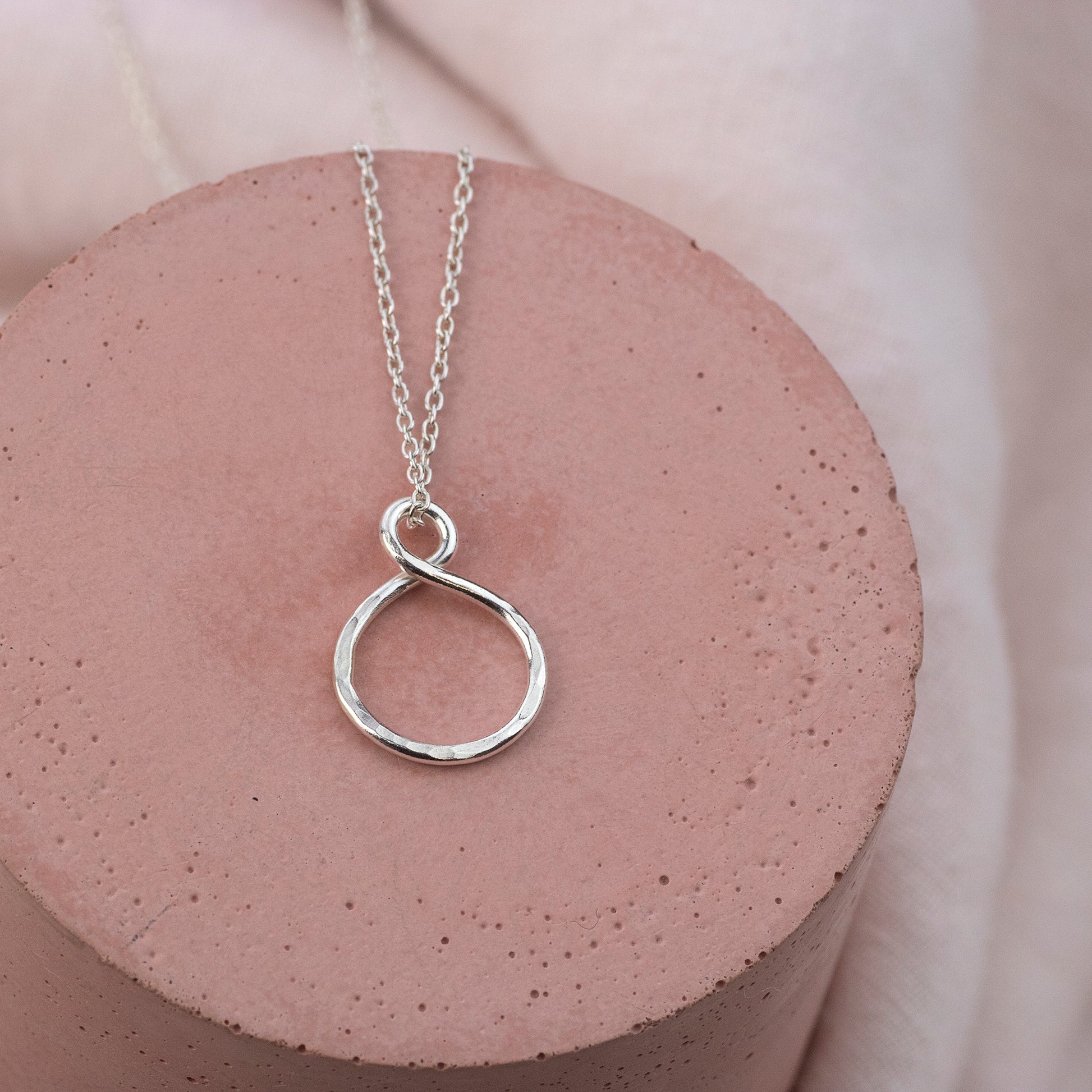13th Birthday Gift - Petite Infinity Necklace - Silver