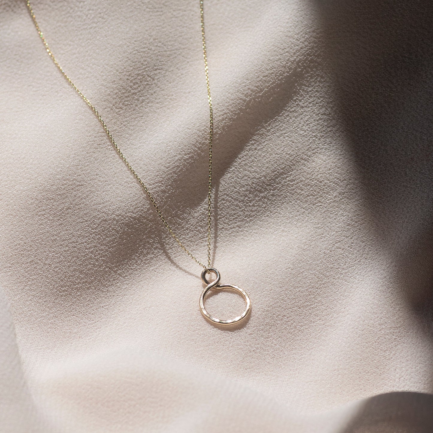 Wedding Day Gift for Daughter - 9kt Gold Infinity Necklace