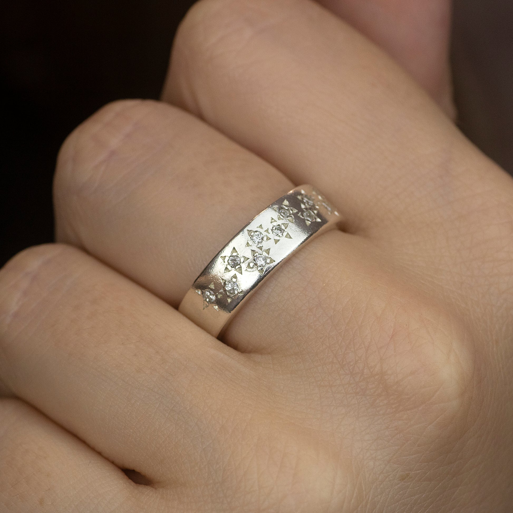 16th Birthday Ring - 16 Diamond Starry Skies Ring
