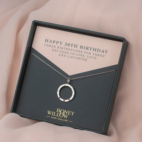 30th Birthday Necklace | Rose Gold Birthday Gift | 30th Birthday Gift -  MarciaHDesigns