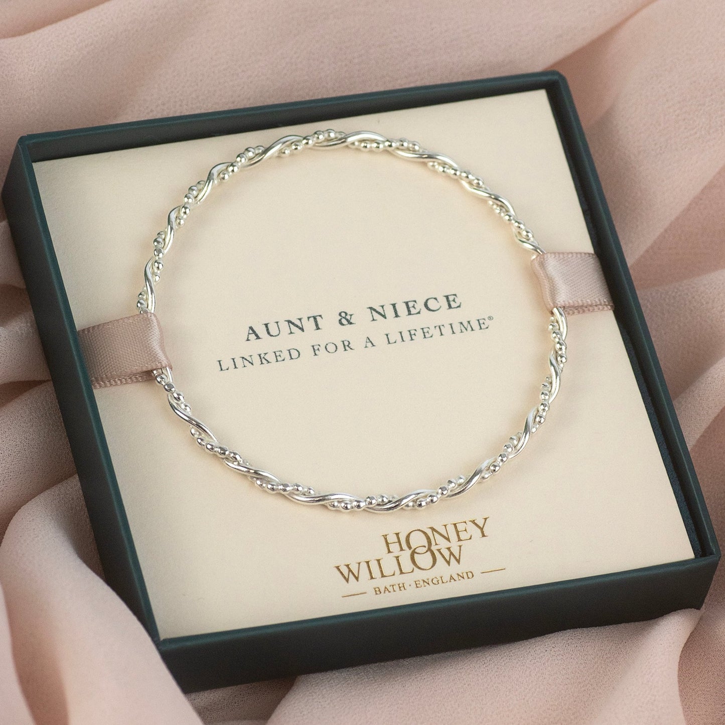 Aunt Niece Bangle - Entwined Bangle - Linked for a Lifetime