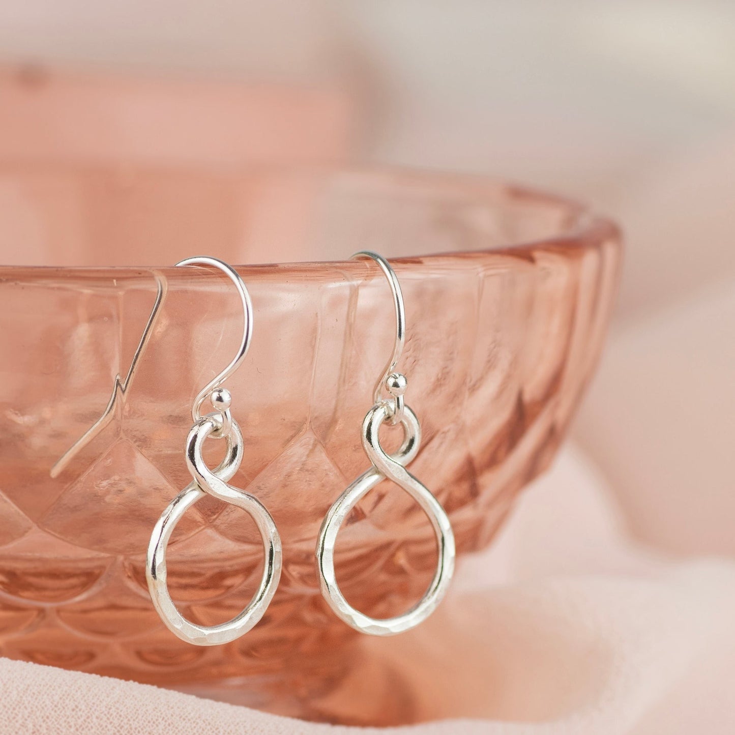 Petite Infinity Earrings - Silver