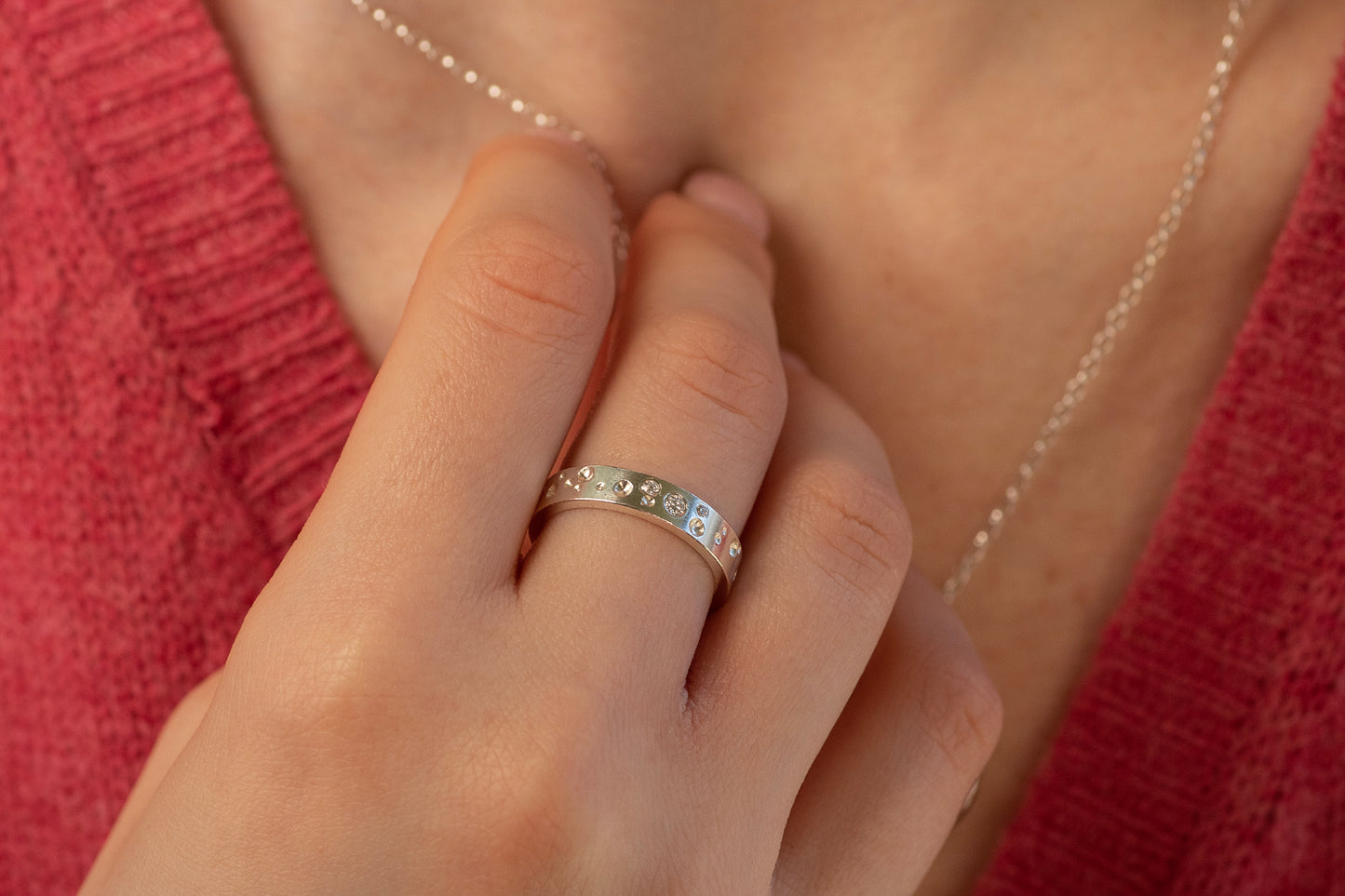 Double Diamond Felicity Ring - Silver