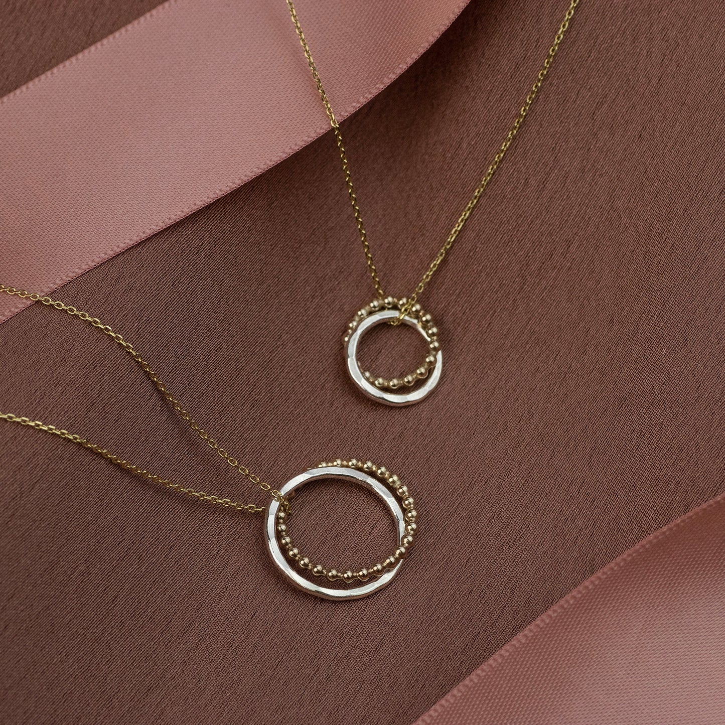 Godmother & Godmother Necklaces Set of 2 - 9kt Gold & Silver