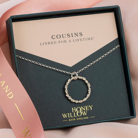 Couisns Necklace - Linked for a Lifetime - Silver Entwined Necklace