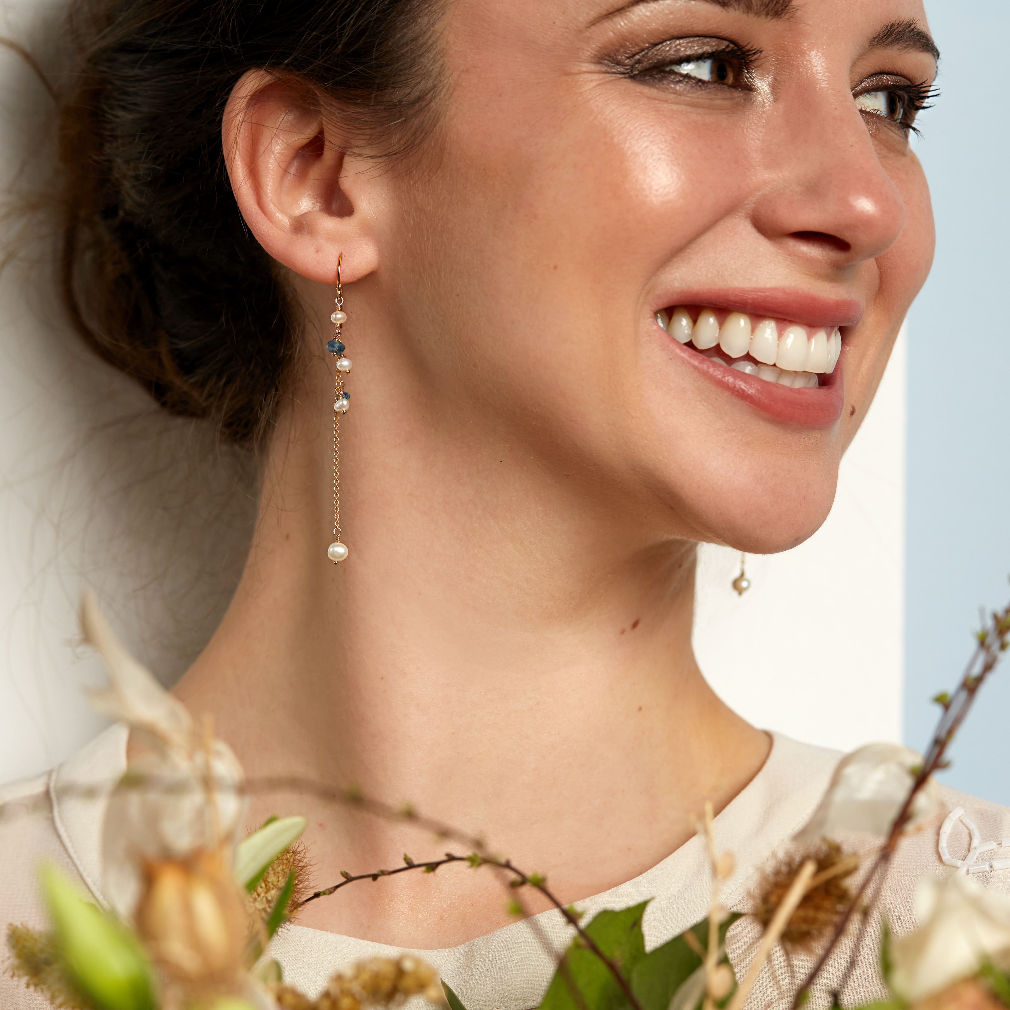 Delicate bridal clearance earrings