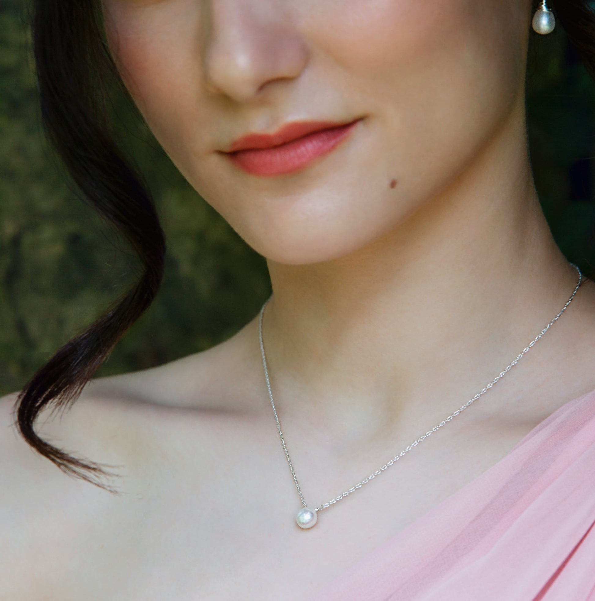 Dainty Bridesmaid Necklace | Custom Birthstone