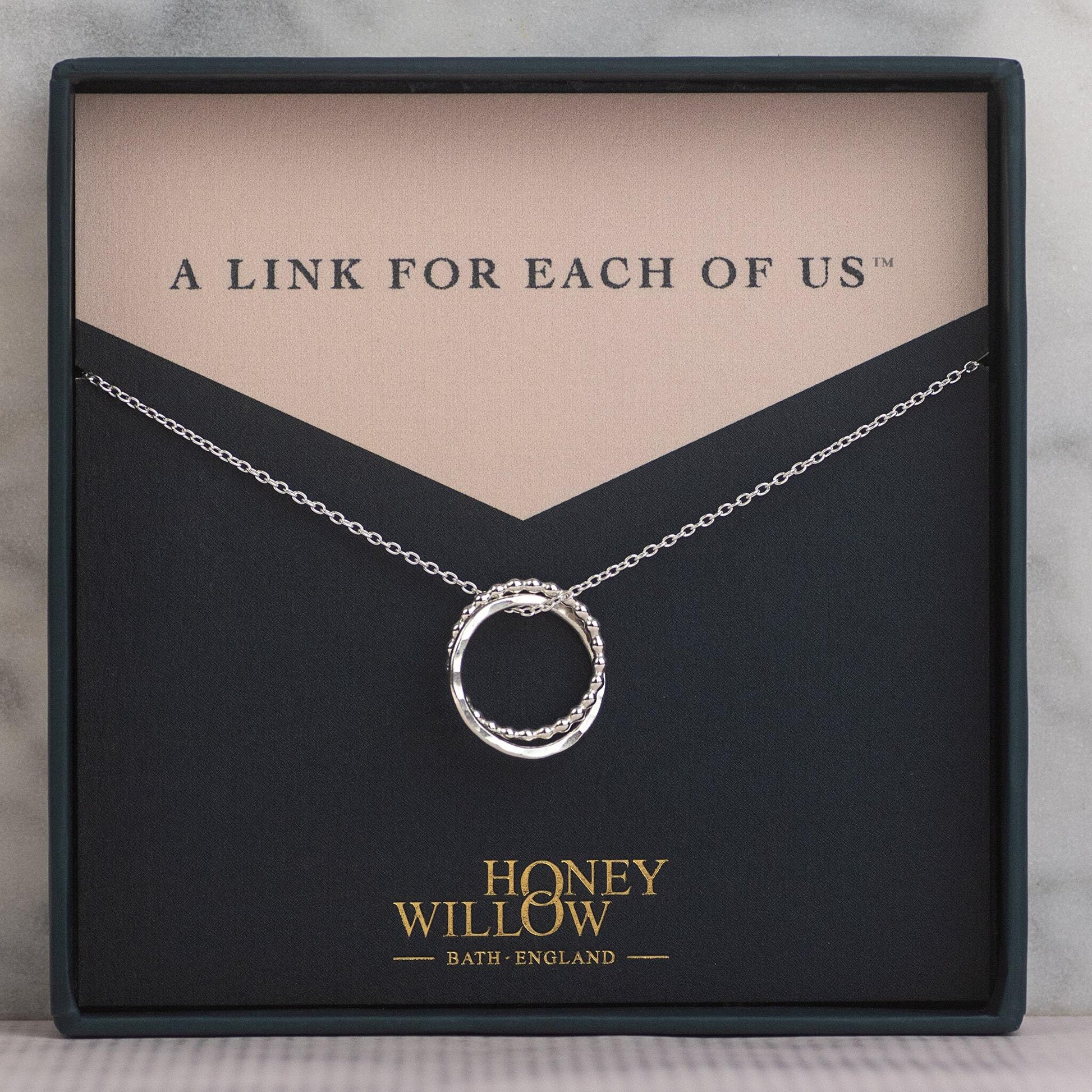 Silver Double Link Necklace - A Link For Each Of Us™