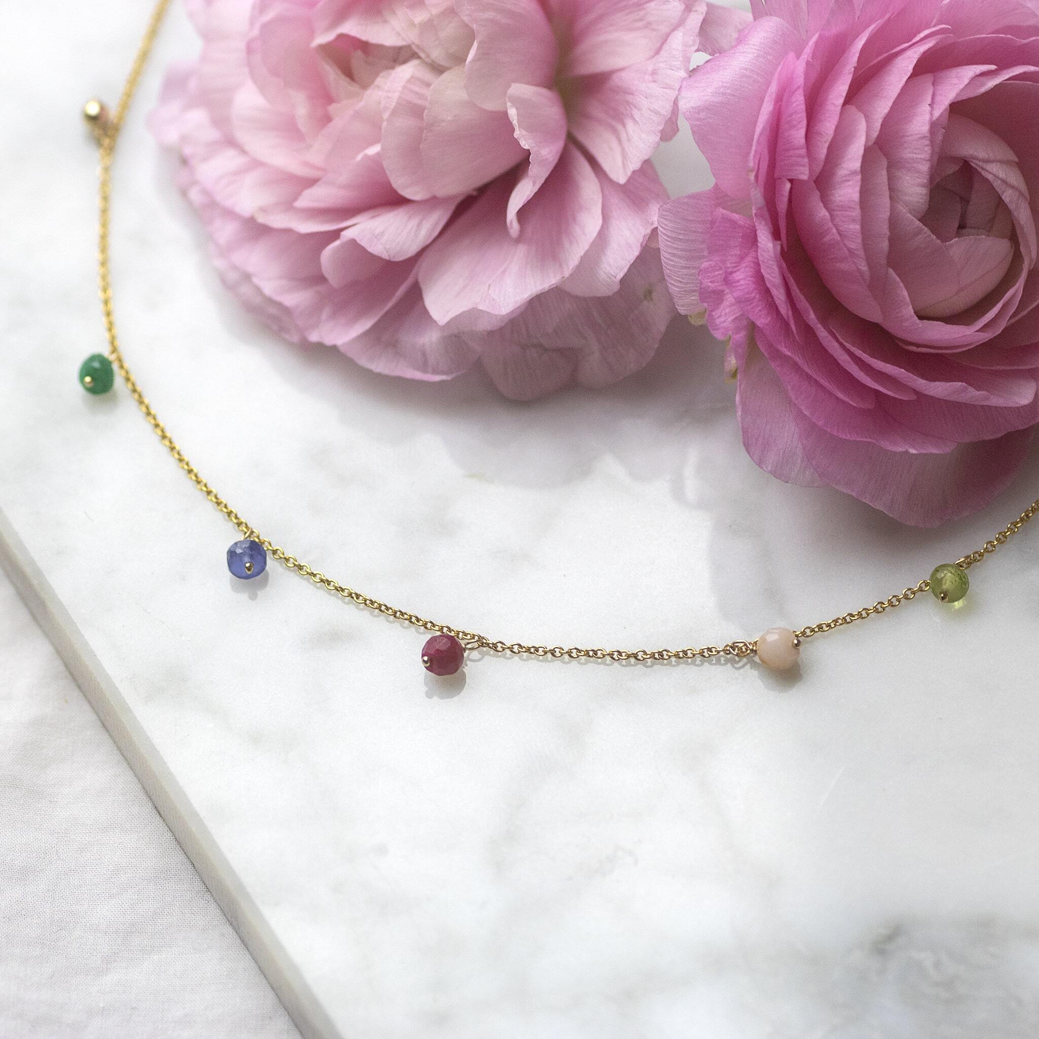 Mother And Child Gold Birthstone Necklace By Hurleyburley |  notonthehighstreet.com